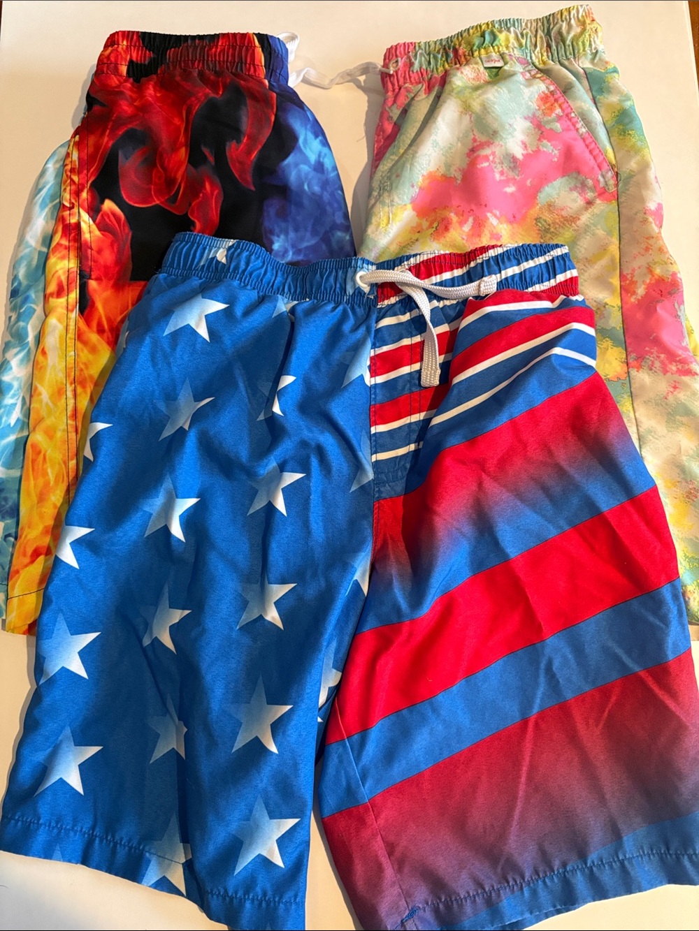 Lot of 3 - Boys size Large Swim Trunks